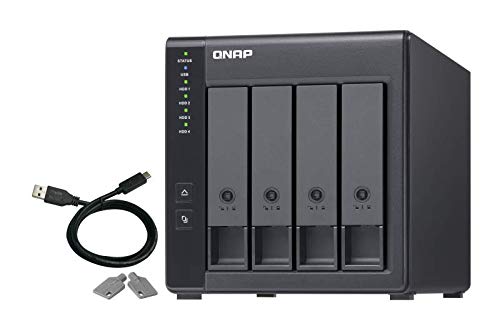 QNAP TR-004 4 Bay Desktop NAS Expansion - Optional Use as a Direct-Attached Storage Device