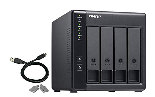 QNAP TR-004 4 Bay Desktop NAS Expansion - Optional Use as a Direct-Attached Storage Device