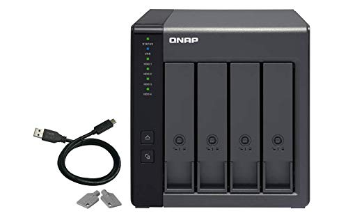 QNAP TR-004 4 Bay Desktop NAS Expansion - Optional Use as a Direct-Attached Storage Device