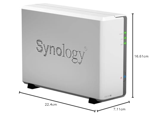 Synology DS120j 1 Bay Desktop NAS Enclosure, Black