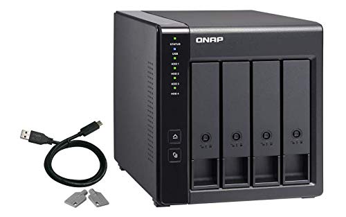 QNAP TR-004 4 Bay Desktop NAS Expansion - Optional Use as a Direct-Attached Storage Device