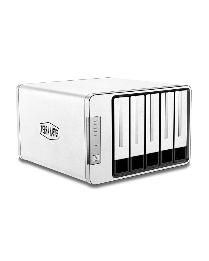 TERRAMASTER D5-300C USB3.1 (5Gbps) Typ-C 5 Bay RAID Gehäuse Bietet RAID0/1/Single 2+3 RAID-Speicher Modus Externe RAID Festplattenhäuse (Ohne Festplatte)