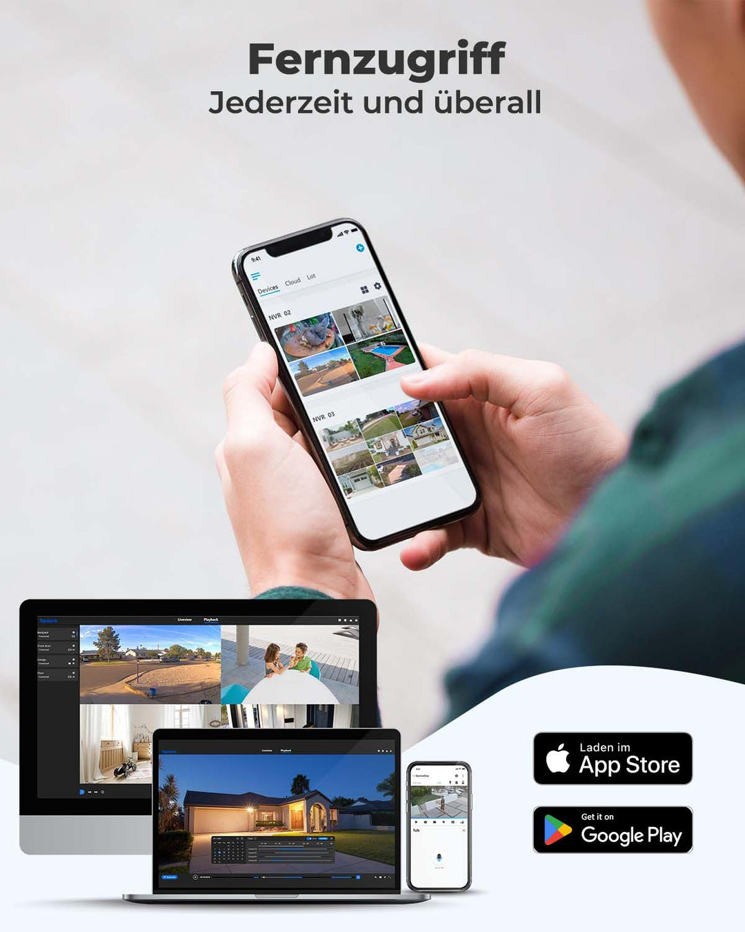 Reolink 8CH 4K PoE NVR Überwachungssystem Rekorder mit 2TB Festplatte, Videoüberwachung für Haus, Innen, Aussen Sicherheit. Unterstützt 16MP/12MP/4K/5MP/4MP HD IP Kameras, RLN8-410
