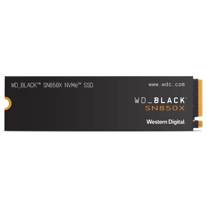 WD_BLACK SN850X NVMe SSD 2 TB interne SSD (Gaming Speicher, PCIe Gen4-Technologie, Lesen 7.300 MB/s, Schreiben 6.600 MB/s) Schwarz