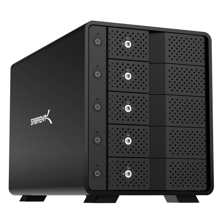 SABRENT 5 Bay Festplatten Docking Station USB C 10Gbps SSD HDD Dock, Kompatibel mit 2,5" 3.5" SATA (DS SC5B)