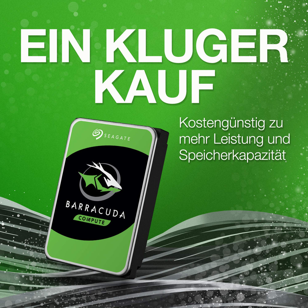 Seagate BarraCuda 8TB, Interne Festplatte HDD, 3.5 Zoll, 5400 U/Min, 256 MB Cache, SATA 6GB/s, silber, inkl. Data Rescue Service (ST8000DMZ04)