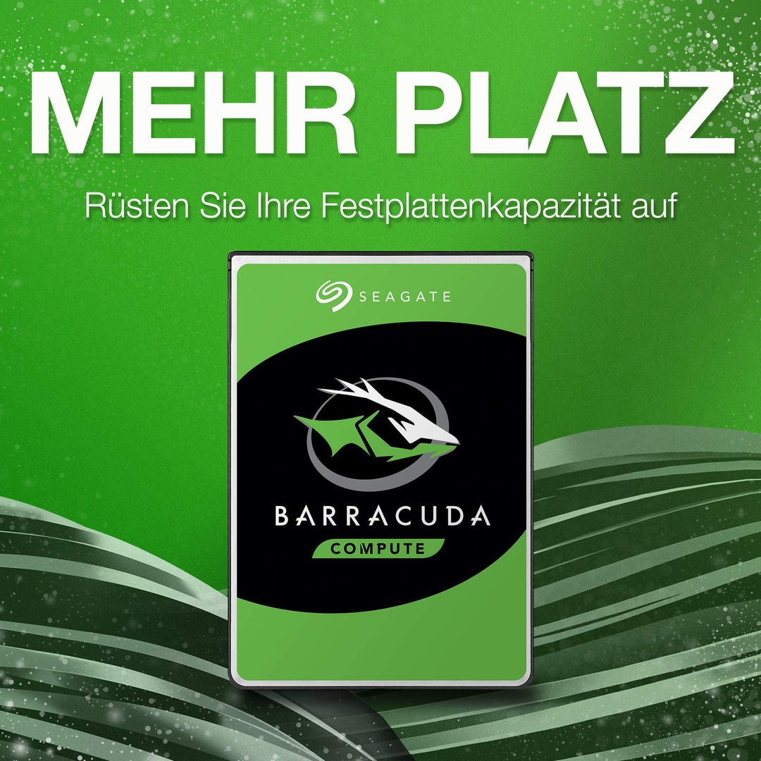 Seagate BarraCuda 8TB, Interne Festplatte HDD, 3.5 Zoll, 5400 U/Min, 256 MB Cache, SATA 6GB/s, silber, inkl. Data Rescue Service (ST8000DMZ04)